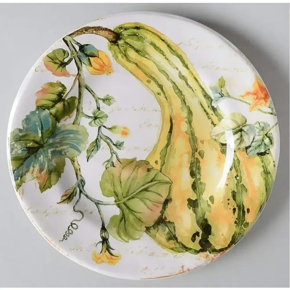 Pier 1 Pumpkin Patch Asst Fall Salad Plates 8.75